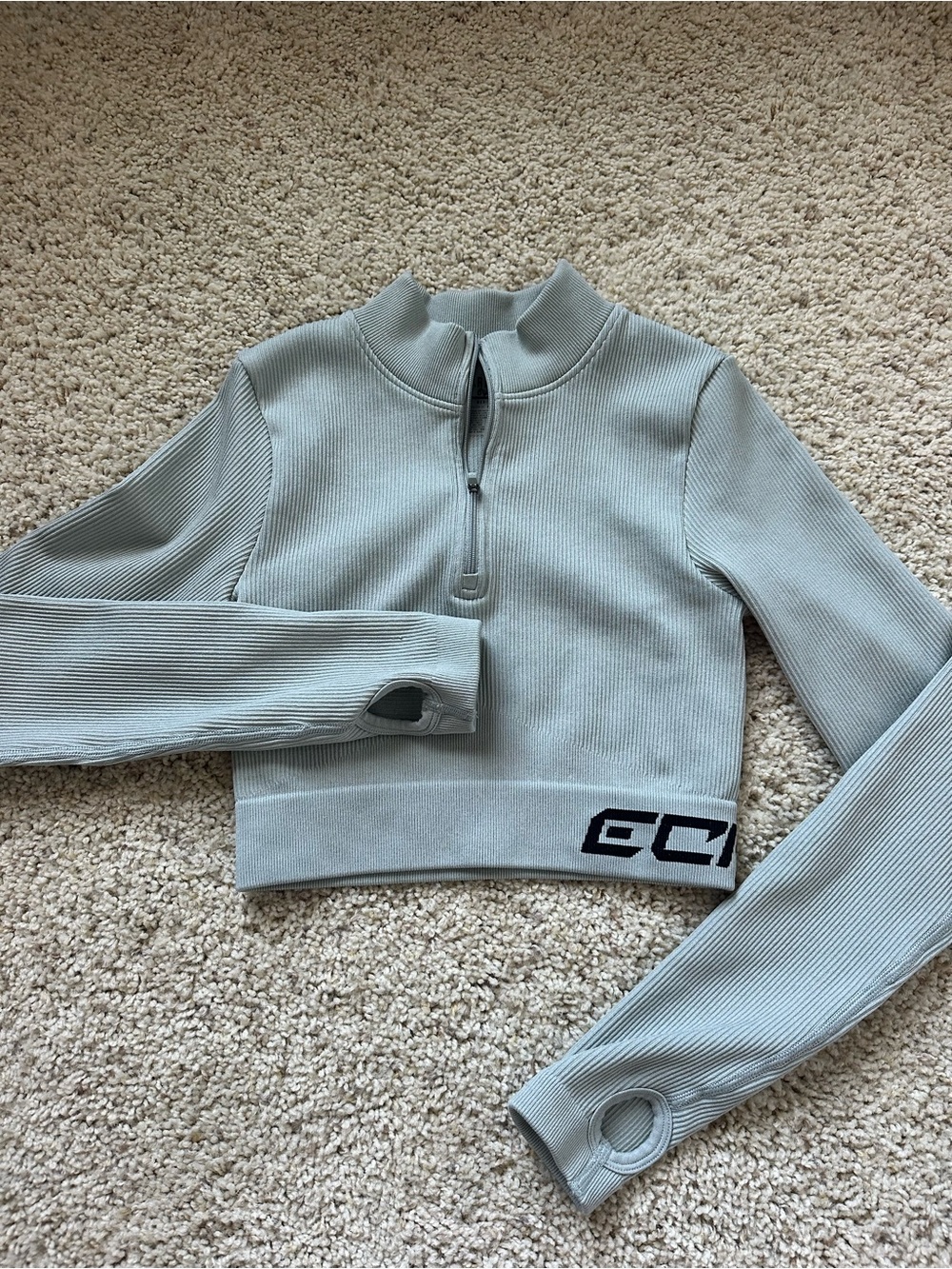 ECHT Light Gray Ribbed Set - Picture 5 of 7
